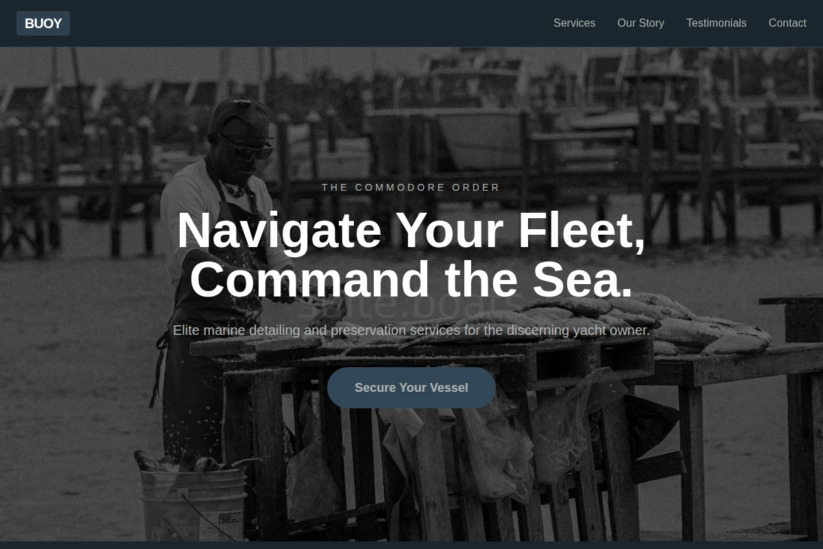 Buoy Boat Cleaning