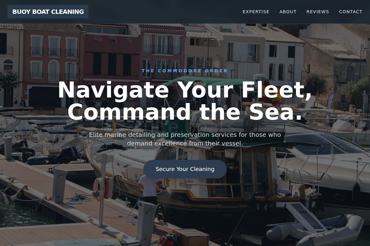 Buoy Boat Cleaning