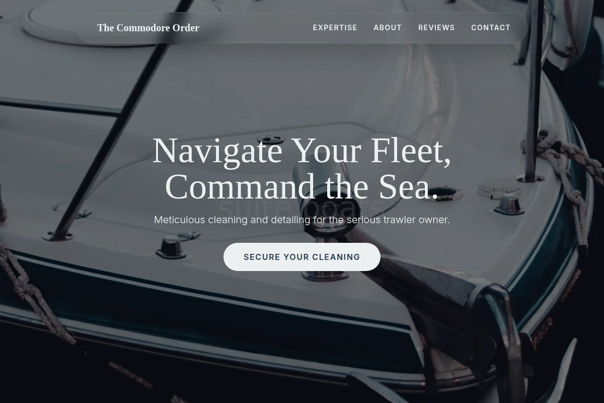 Trawler Boat Cleaning