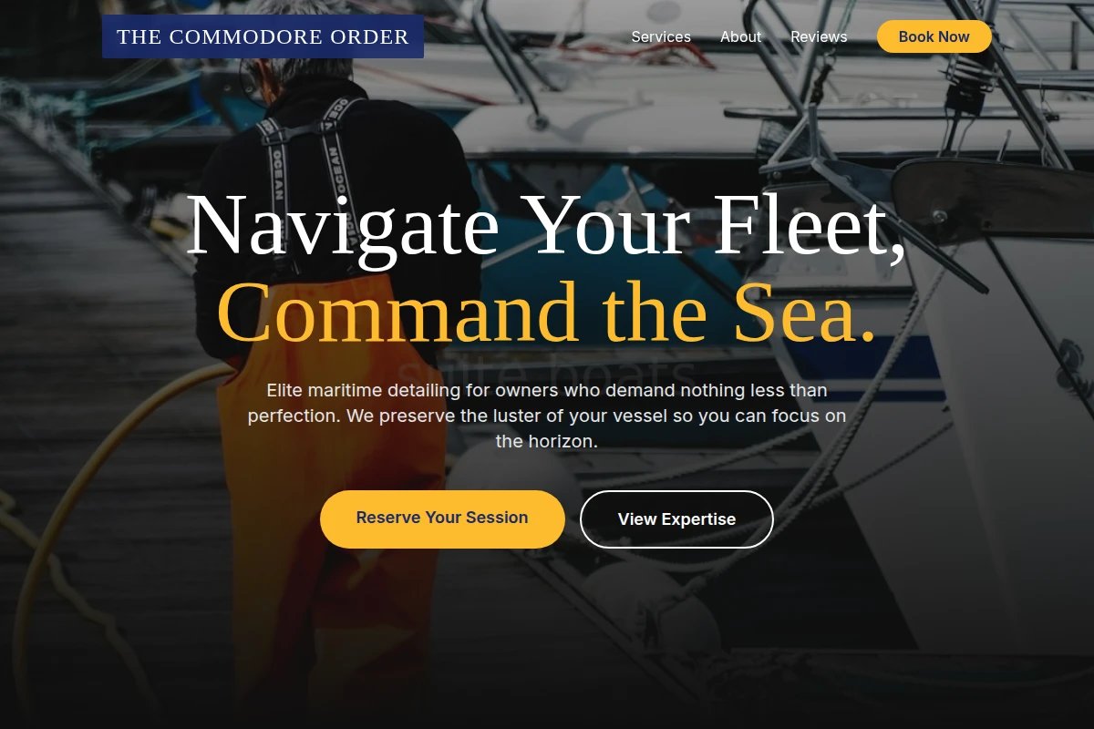 Nautical Boat Cleaning
