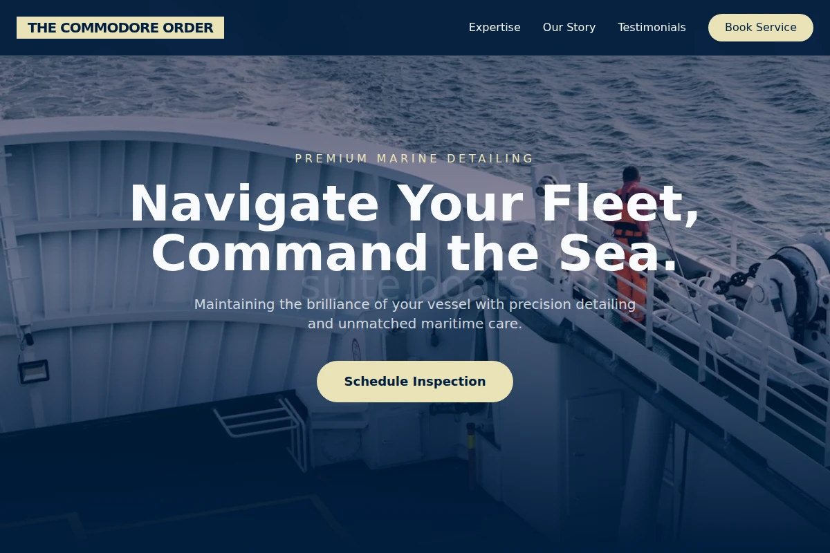 Sailor Boat Cleaning