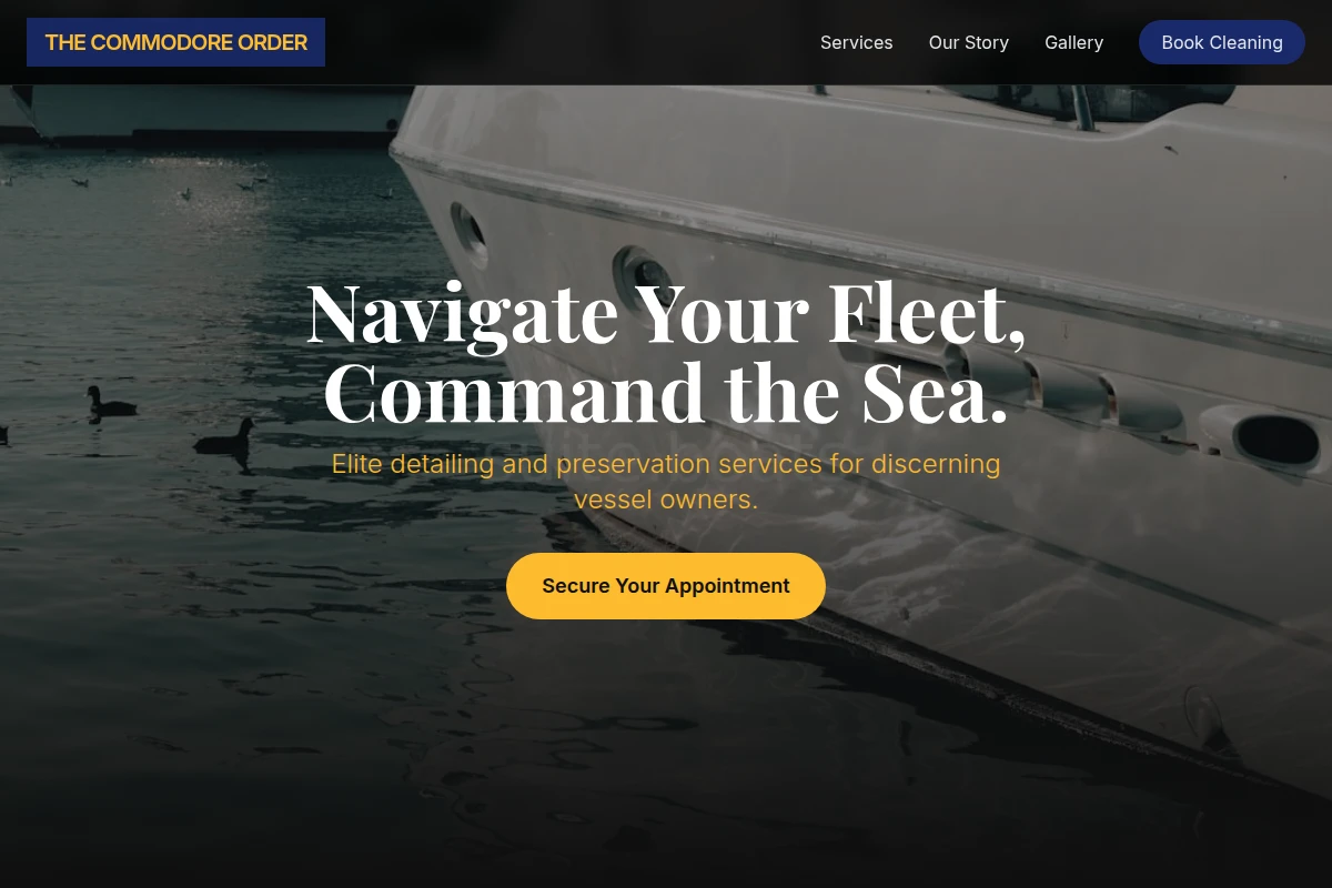 Nautical Boat Cleaning