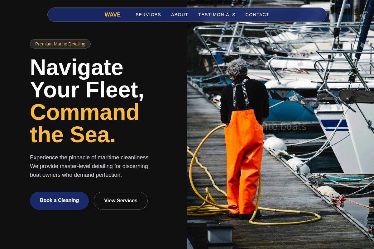 Wave Boat Cleaning