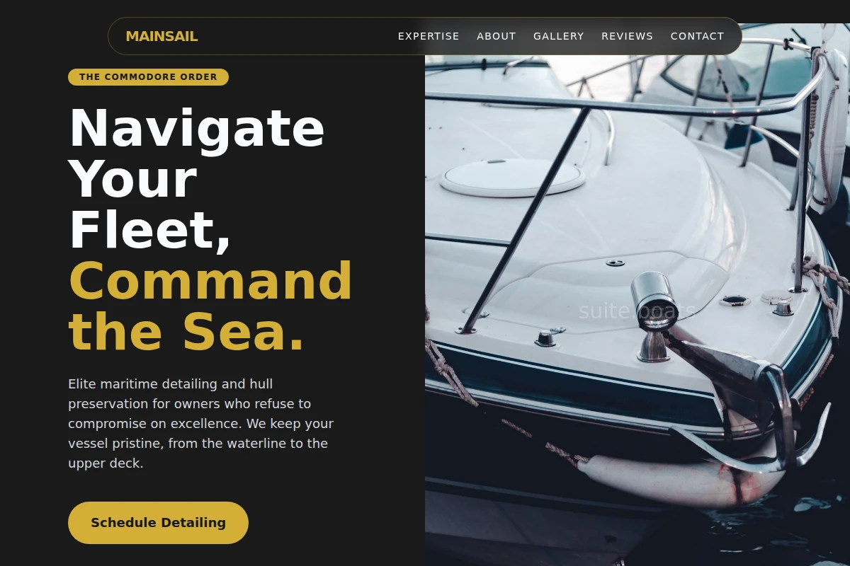 Mainsail Boat Cleaning