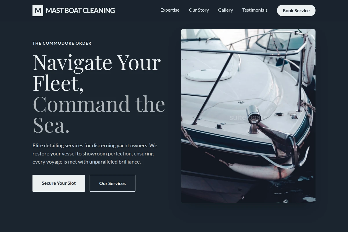 Mast Boat Cleaning